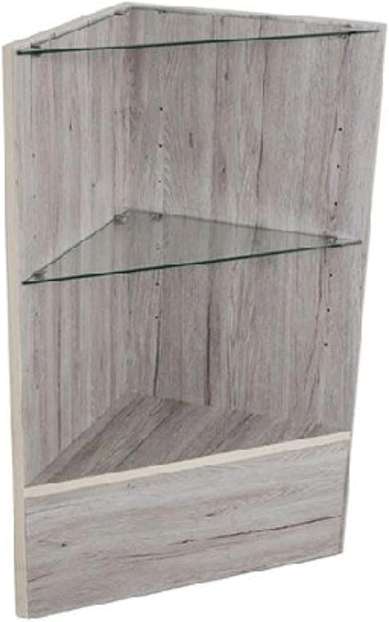 Only Hangers Barnwood Corner Unit - 18 x 18 Inch Space-Saving Closet Organizer for Bedroom, Entryway & Laundry Room Storage