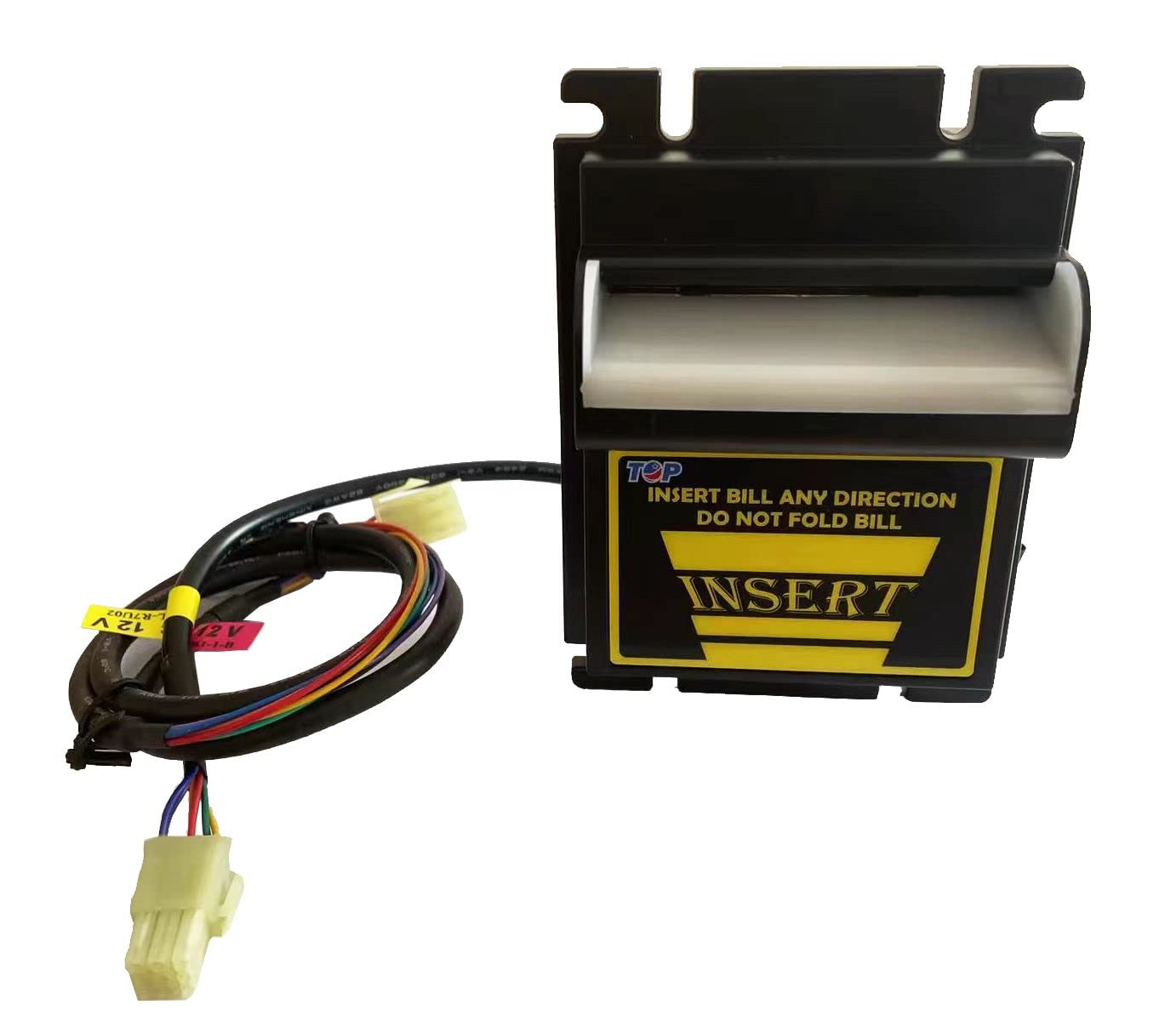 1PCS US Dollar Bill Validator Acceptor with Mounting Bracket - Compatible with Vending Machines, Arcade Games, and Cash Handling Systems