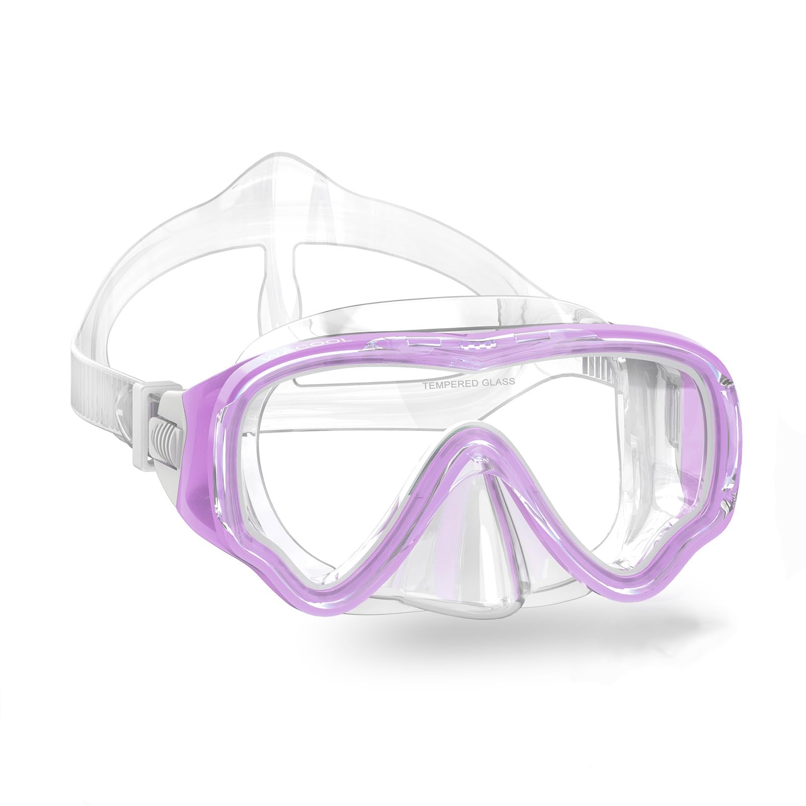 WACOOL Anti-Fog Scuba Diving Mask for Kids & Teens - Youth Swimming Snorkeling Gear with Coated Glass Lens - Perfect for Pool, Beach, and Ocean Water Activities