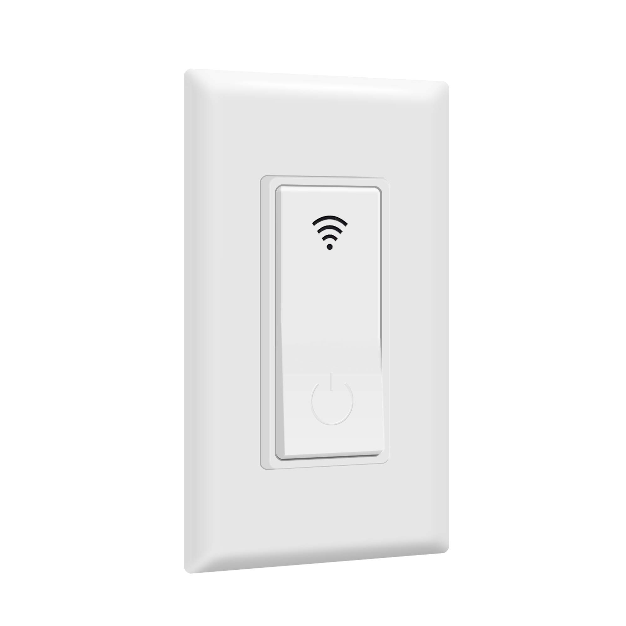 Jinvoo WiFi Smart Light Switch - Voice Control & Timer, No Hub Required, Easy Safe Installation, Works with Alexa & Google Home - Perfect for Smart Homes, Bedrooms & Living Rooms