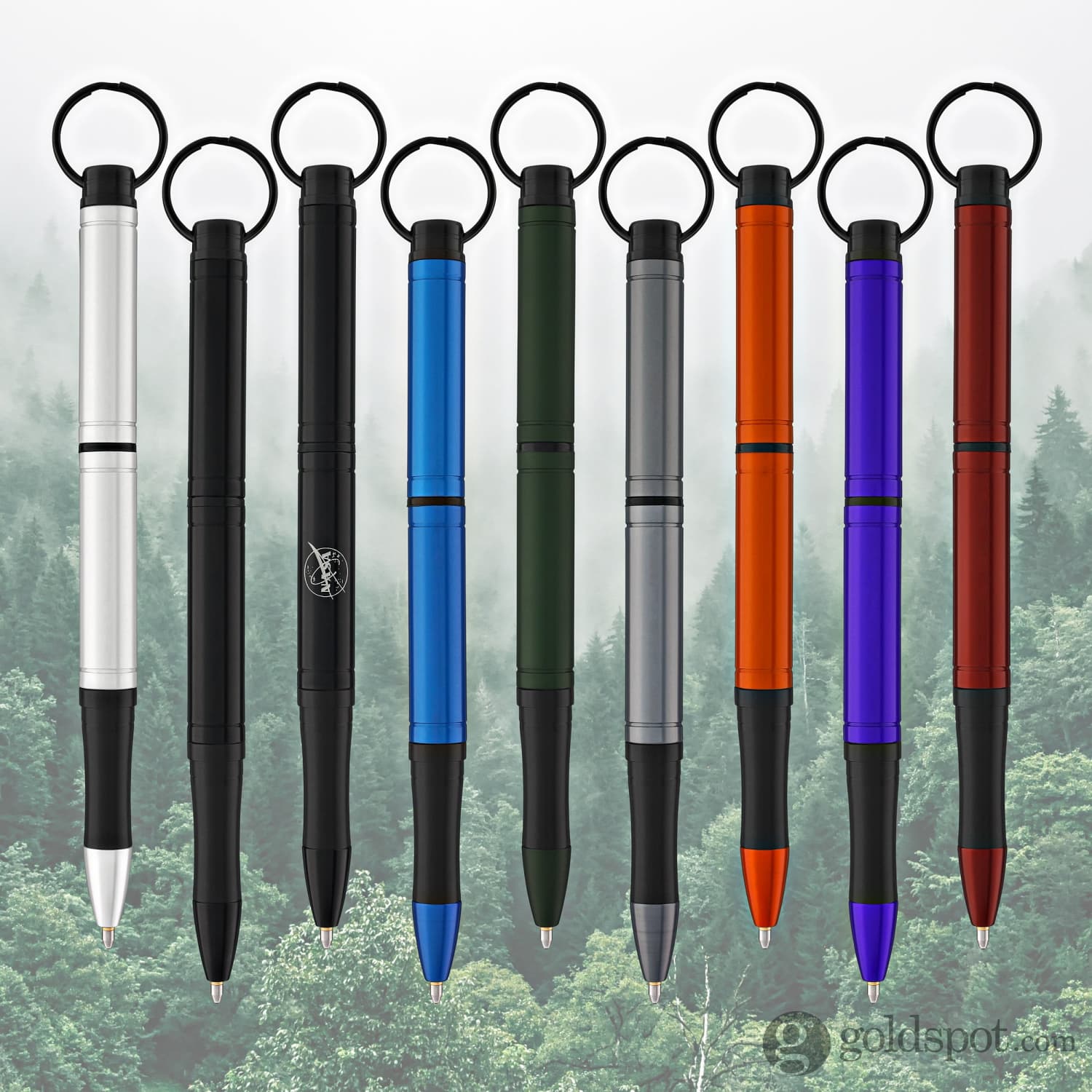Fisher Space Pen Backpacker Ballpoint Pen - Blue Anodized Aluminum, Keychain Attachment - Perfect for Outdoor Adventures, Hiking, Camping & Everyday Carry (EDC)