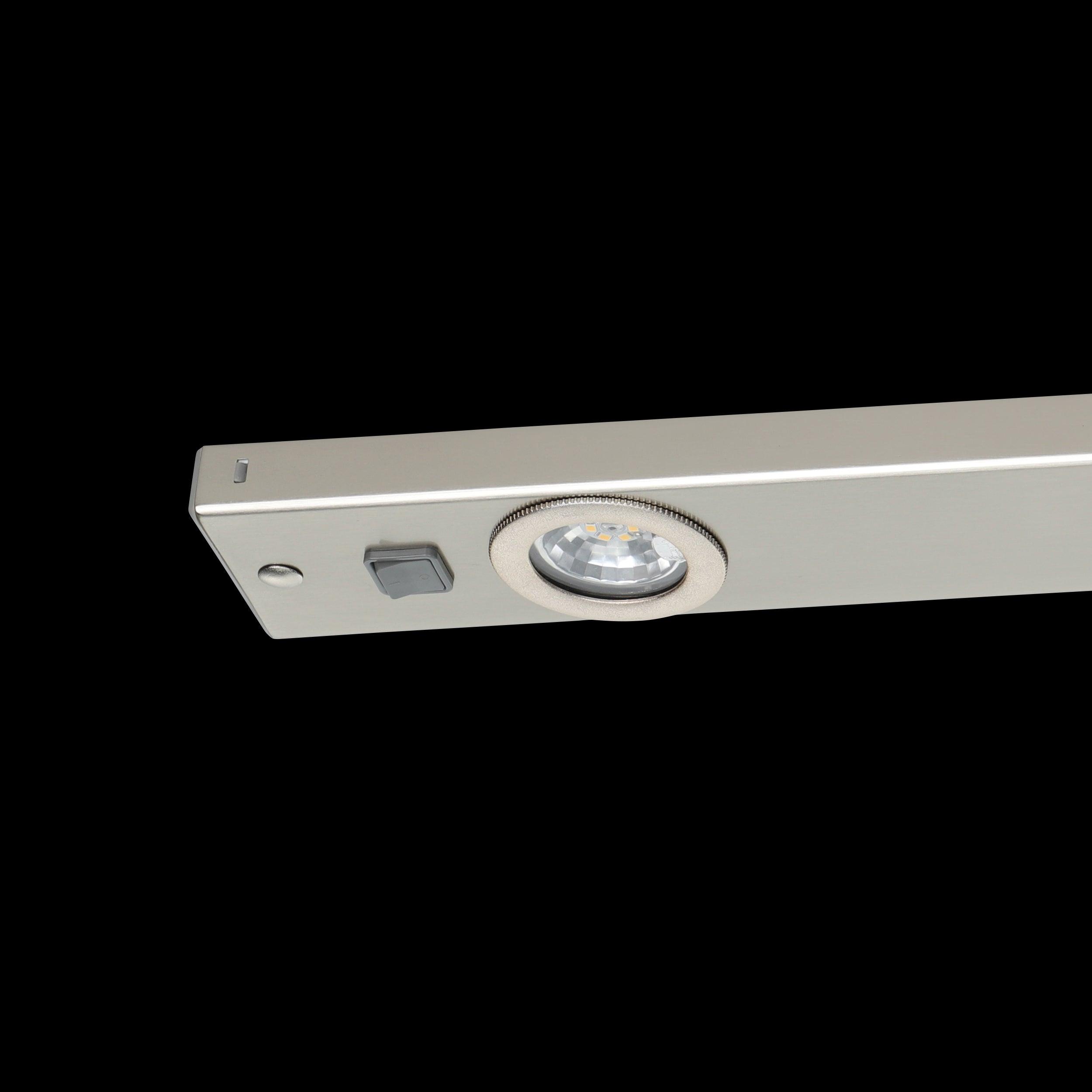 Eglo Kob LED Under Cabinet Lighting 60cm Nickel Finish - Perfect for Kitchen Countertops, Pantries & Workspaces