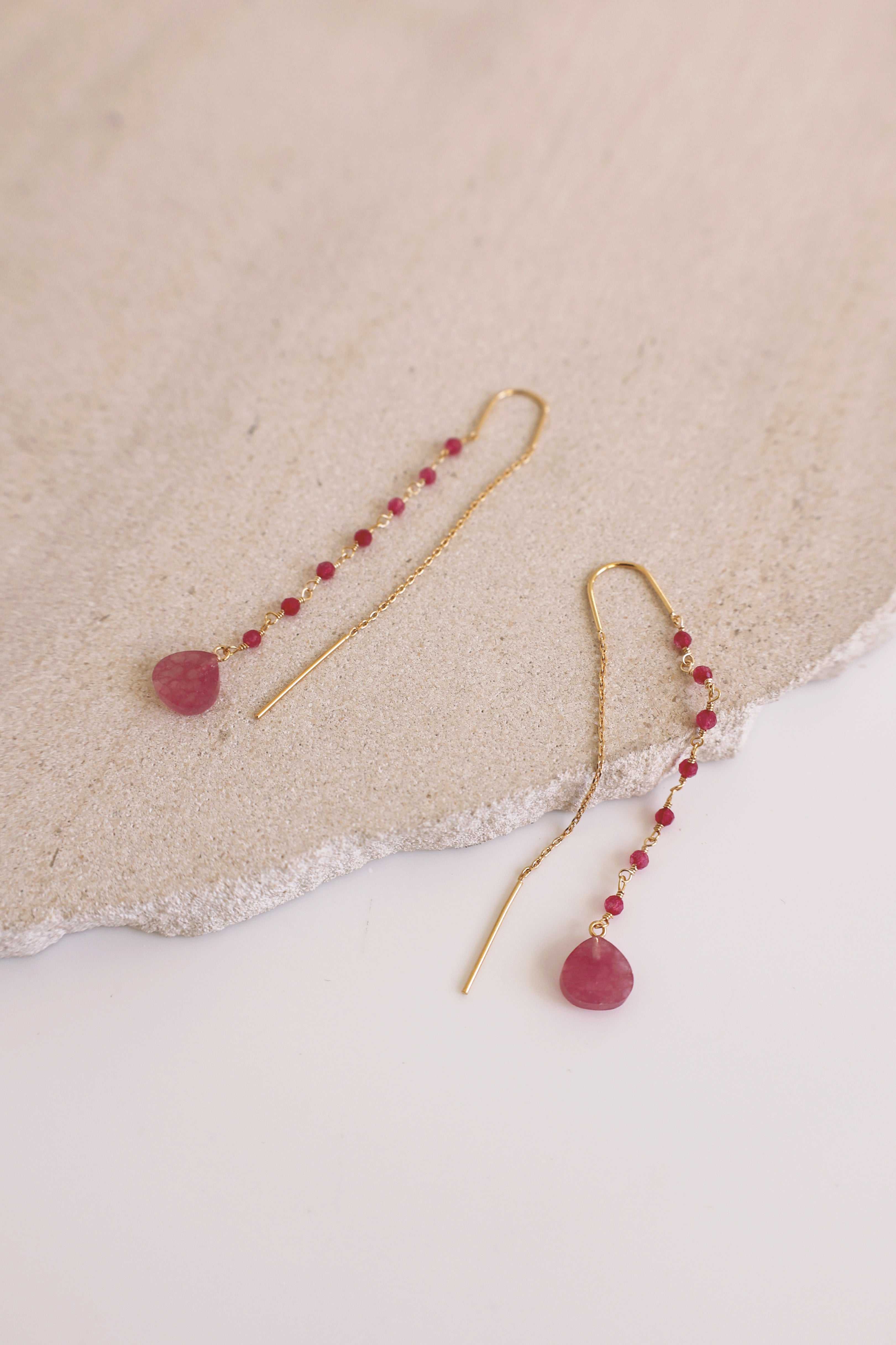 Thetis Threader Earrings - Dainty Gold Plated Threader Earrings for Women, Minimalist Fine Jewelry for Everyday Wear - Perfect for Work, Date Night & Special Occasions