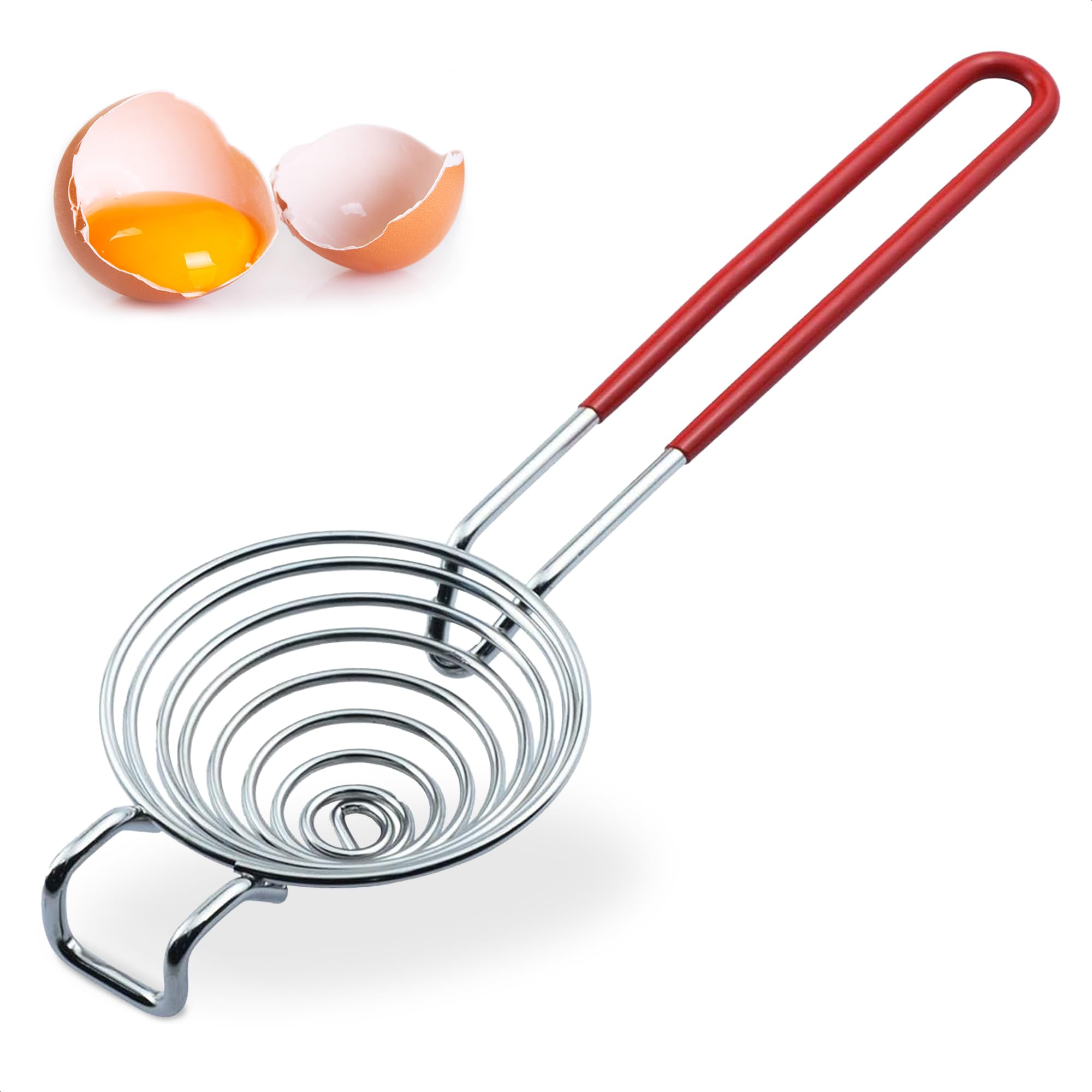 Stainless Steel Egg Yolk Separator - Kitchen Gadget for Raw Eggs & Baking | Perfect for Cakes, Cookies & Cooking | Easy to Clean & Durable Design