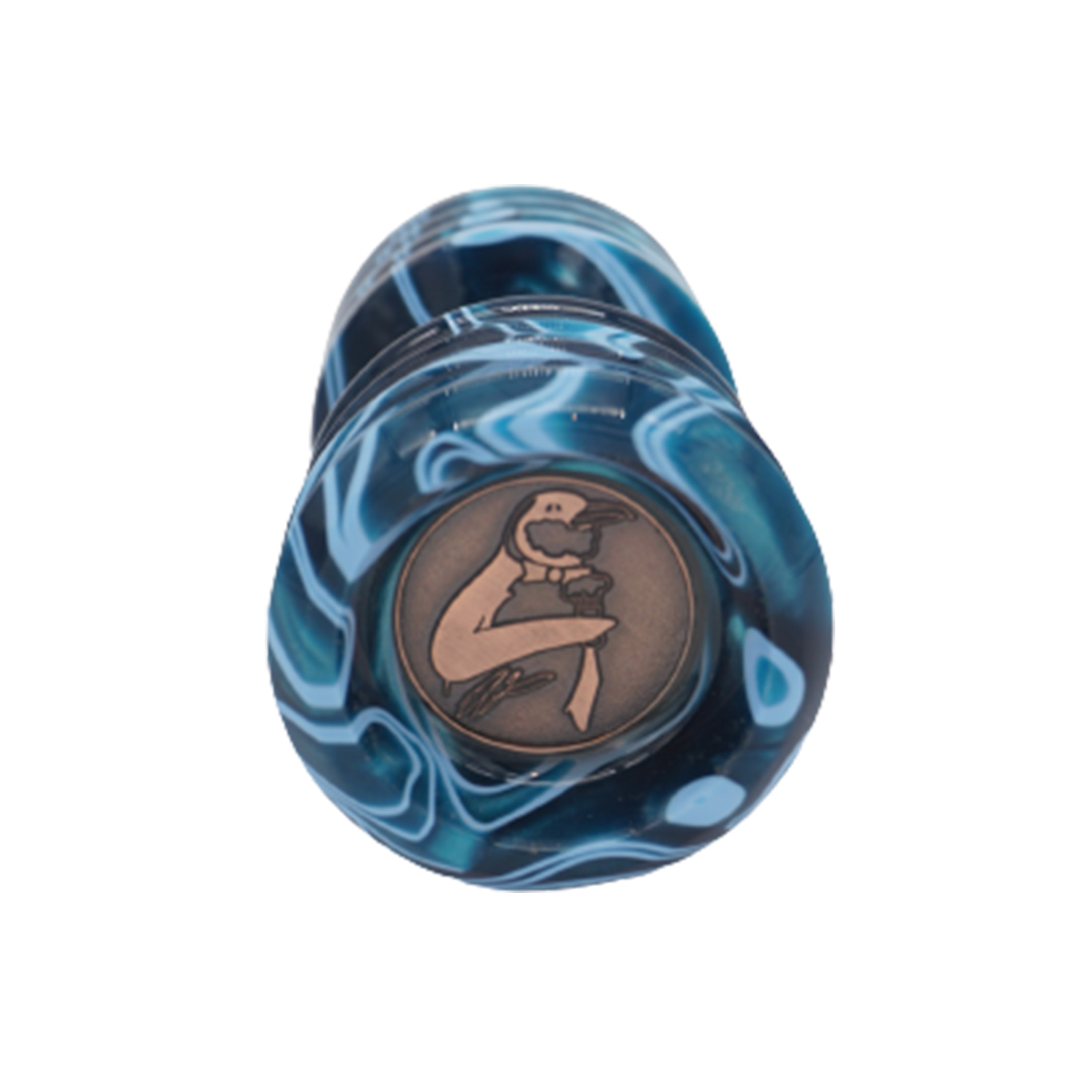 Premium Ocean Waves Handcrafted Shaving Brush Handle - Fits 24mm & 26mm Knots - Perfect for Wet Shaving & Grooming Gifts - Luxury Bathroom Accessory for Men
