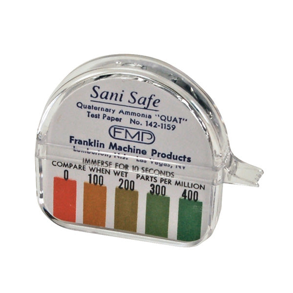 FMP 142 1159 Quaternary Ammonium Compounds (QUAT) Test Kit - Professional Disinfectant Sanitizer Testing for Restaurants, Hospitals & Food Processing Facilities
