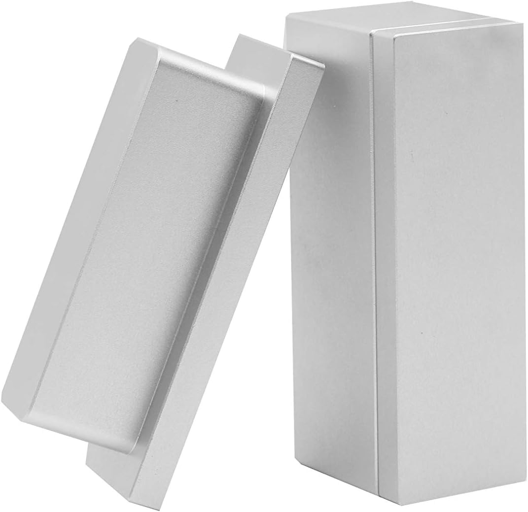 6061 Aluminum Pre-Press Mold 1x3 Inch Silver - Perfect for Resin Casting, Jewelry Making & DIY Craft Projects