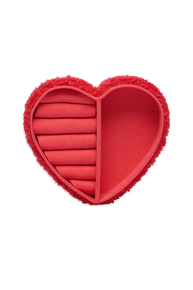 Elegant Heart-Shaped Jewelry Box for Women - Perfect for Gift Giving, Valentine's Day & Special Occasions | Compact Jewelry Storage Organizer for Rings, Necklaces & Earrings