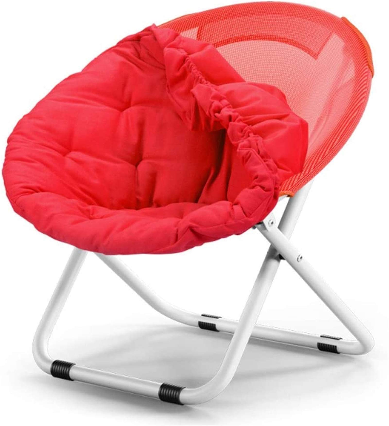 Lightweight Saucer Chair for Bedroom - Foldable Moon Chair with Detachable Cover, Teens Lounge Chair in Multiple Colors (H) - Perfect for Dorm, Living Room & Reading Nook