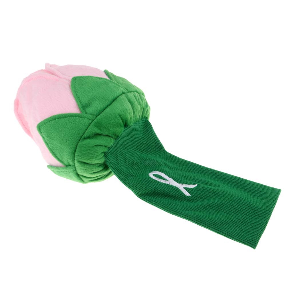 Deevoka Rose Flower Shaped Golf Driver Headcover for 460cc Clubs - Stylish Protection for Women & Men on the Course
