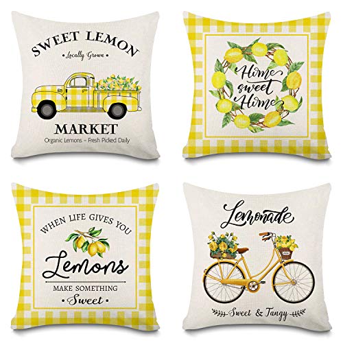 Colorful-yellow Plaid Lemon