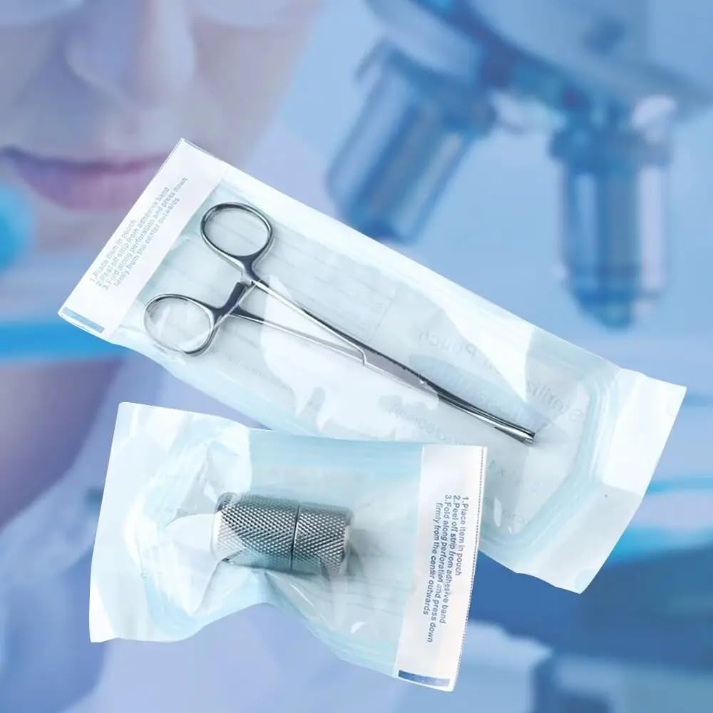 200PCS Self-Sealing Sterilization Pouch Bags 2.25