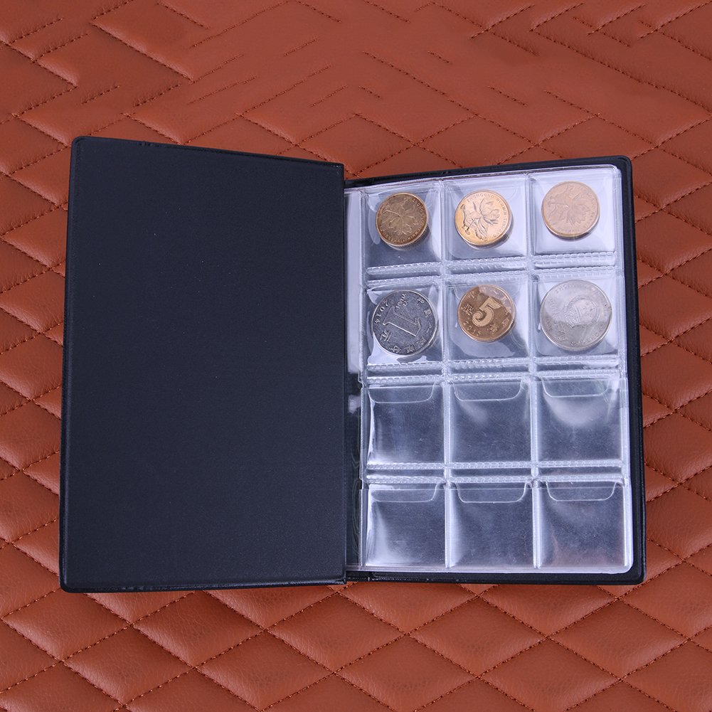 120 Coin Storage Holders - Penny Pockets Money Album Book for Collectors | Organize & Display US Coins, Quarters, Nickels & Dimes Collection