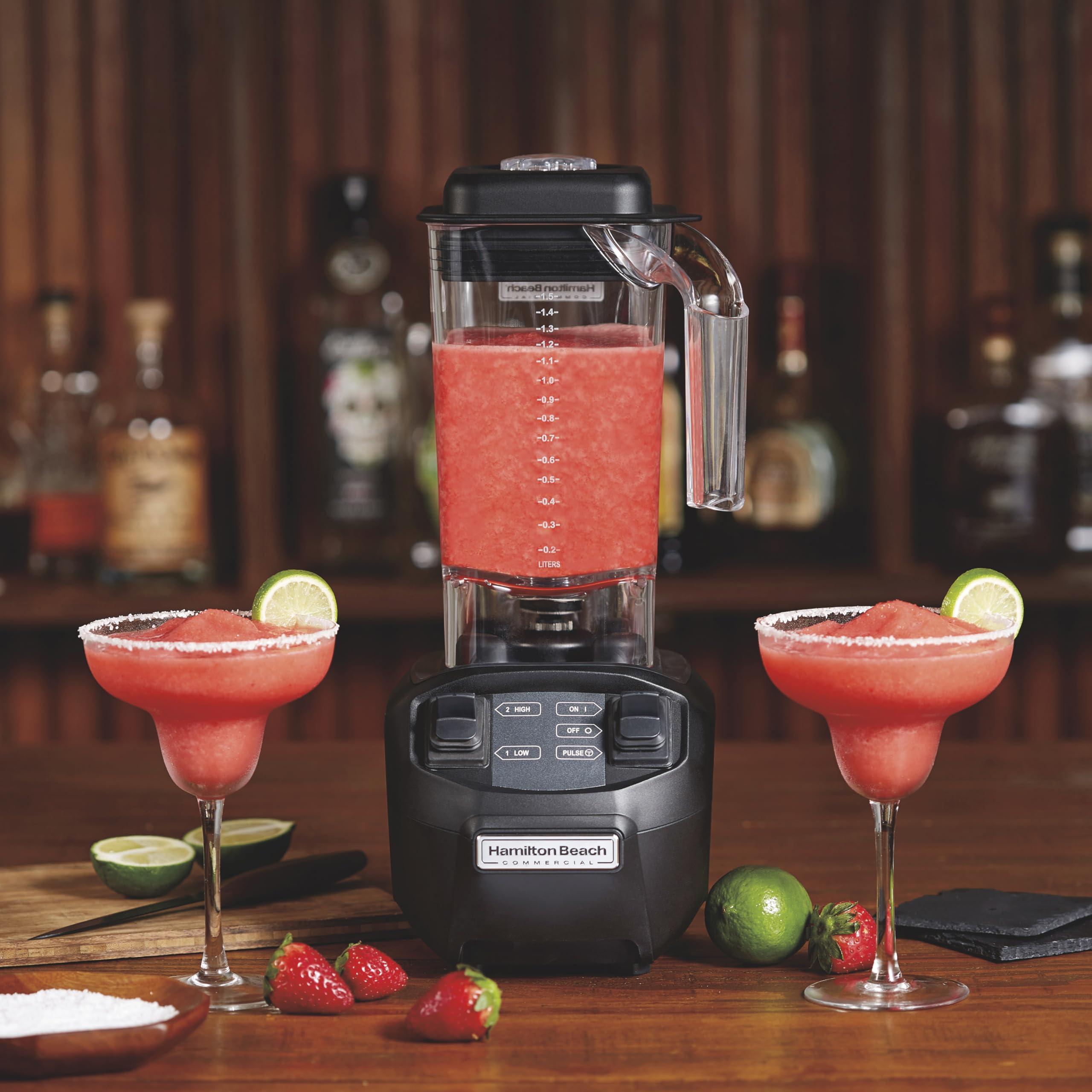 Hamilton Beach Commercial HBB255 Rio Bar Blender - 1.6 HP High Performance, 48oz BPA-Free Pitcher, NSF Certified for Restaurants & Bars - Perfect for Smoothies, Cocktails & Frozen Drinks