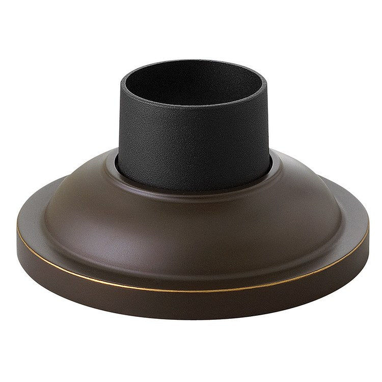 7 Inch Aluminum Plain Pier Mount Base - Heavy Duty for Flagpoles, Outdoor Signs & Garden Decor - Weather Resistant & Durable for All Seasons