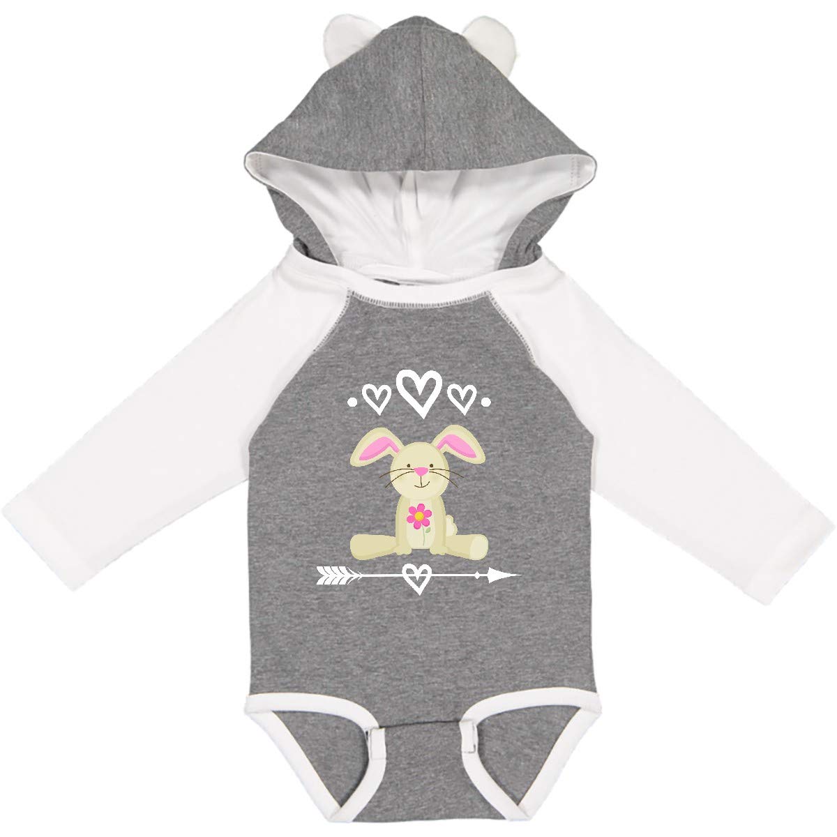 Inktastic Easter Bunny Girls Outfit - Long Sleeve Creeper for Baby & Toddler - Cute Easter Outfit for Girls - Perfect for Easter Photos, Egg Hunts & Spring Celebrations