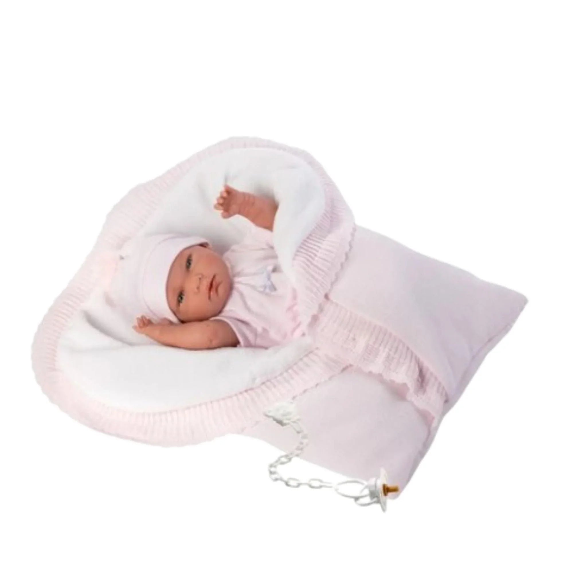 Baby Doll Lily with Reversible Blanket - Soft Cuddly Toy for Newborns & Toddlers - Perfect for Playtime, Nursery Decor, and Gift Giving