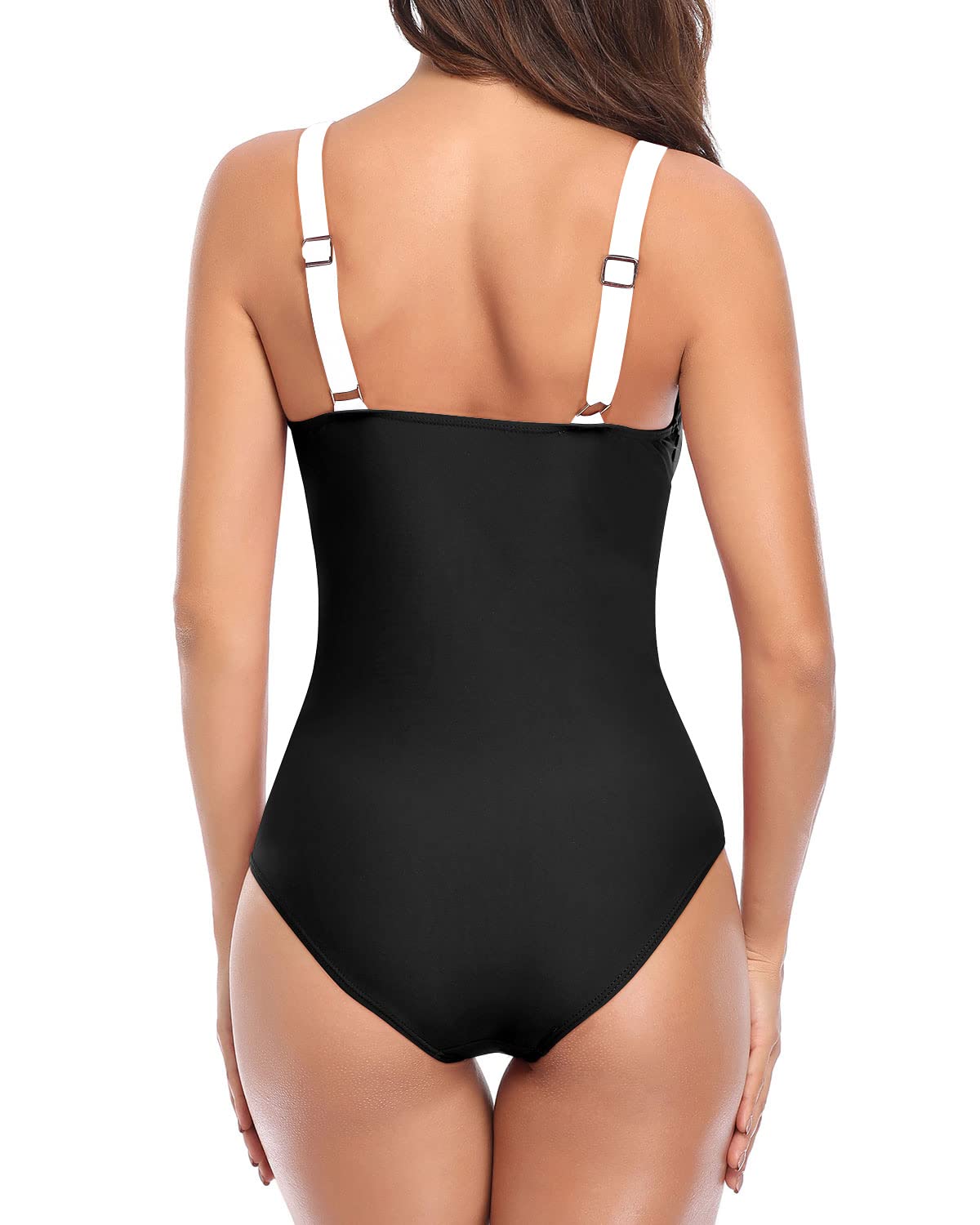 Tempt Me Women's Ruched Slimming One Piece Swimsuit - Tummy Control Vintage Bathing Suit for Women | Perfect for Beach Vacations, Pool Parties & Summer Getaways