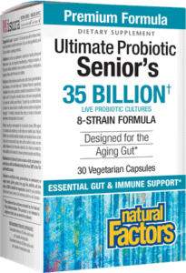Ultimate Probiotic for Seniors - 35 Billion CFU Live Probiotic Cultures with 8 Strains Formula - Supports Digestive & Immune Health for Elderly Adults