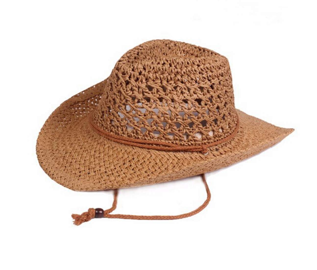 Men's Foldable Straw Cowboy Hat - Classic Western Wide Brim Sun Hat for Summer, Roll Up Raffia Newsboy Cap | Perfect for Outdoor Activities, Beach, Fishing & Country Western Events
