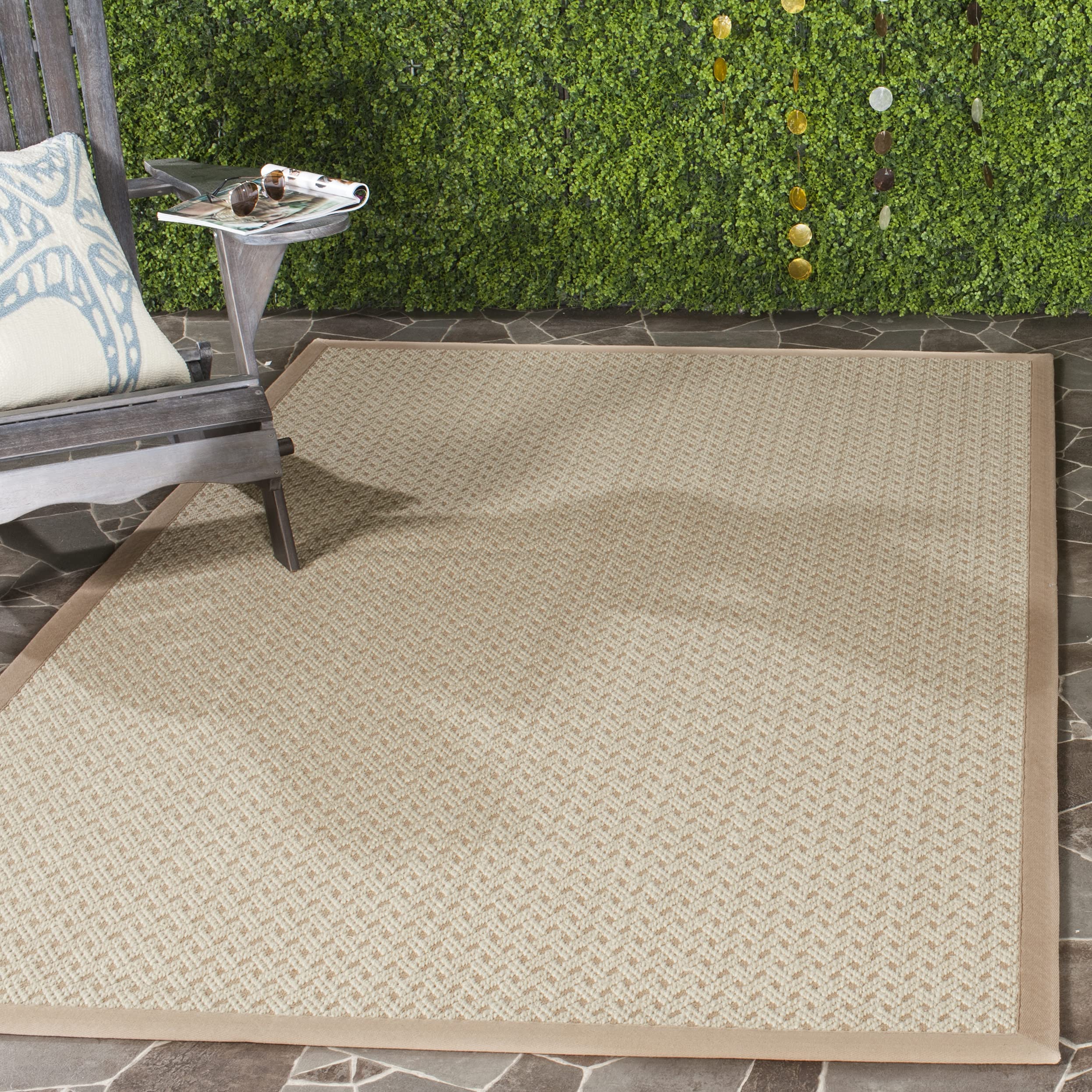 SAFAVIEH Natural Fiber Jute & Sisal Area Rug - 6' x 9' Ivory & Neutral, Handwoven for Living Room & Bedroom, Durable for High Traffic Areas, Eco-Friendly Home Decor (NF476A) - Perfect for Boho, Farmhouse & Coastal Style Interiors
