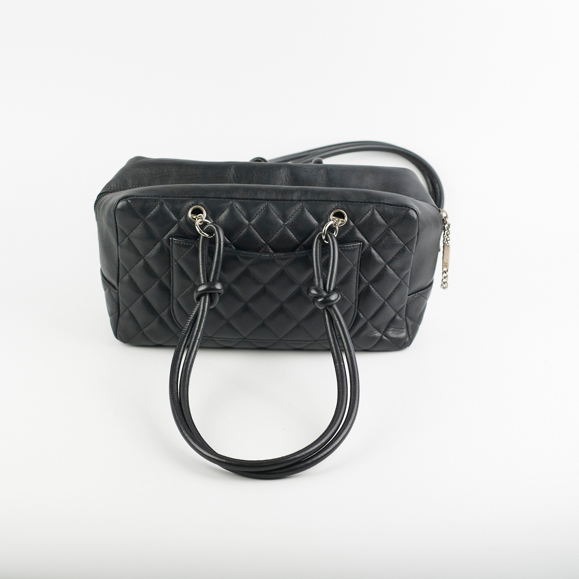Chanel Cambon Bowler Bag - Genuine Lambskin Leather Handbag in Classic Black | Perfect for Work, Travel & Evening Events