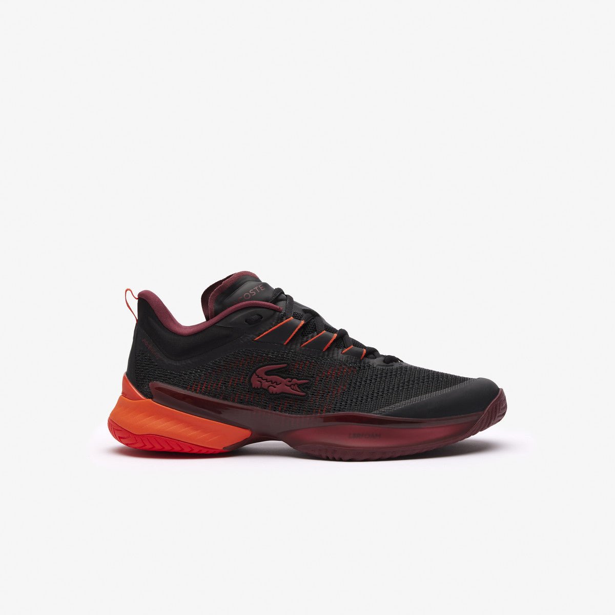 Lacoste AG LT23 Ultra Men's Tennis Shoes - Maroon/Black - Lightweight & Durable Court Shoes for Tennis, Casual Wear & Gym Training