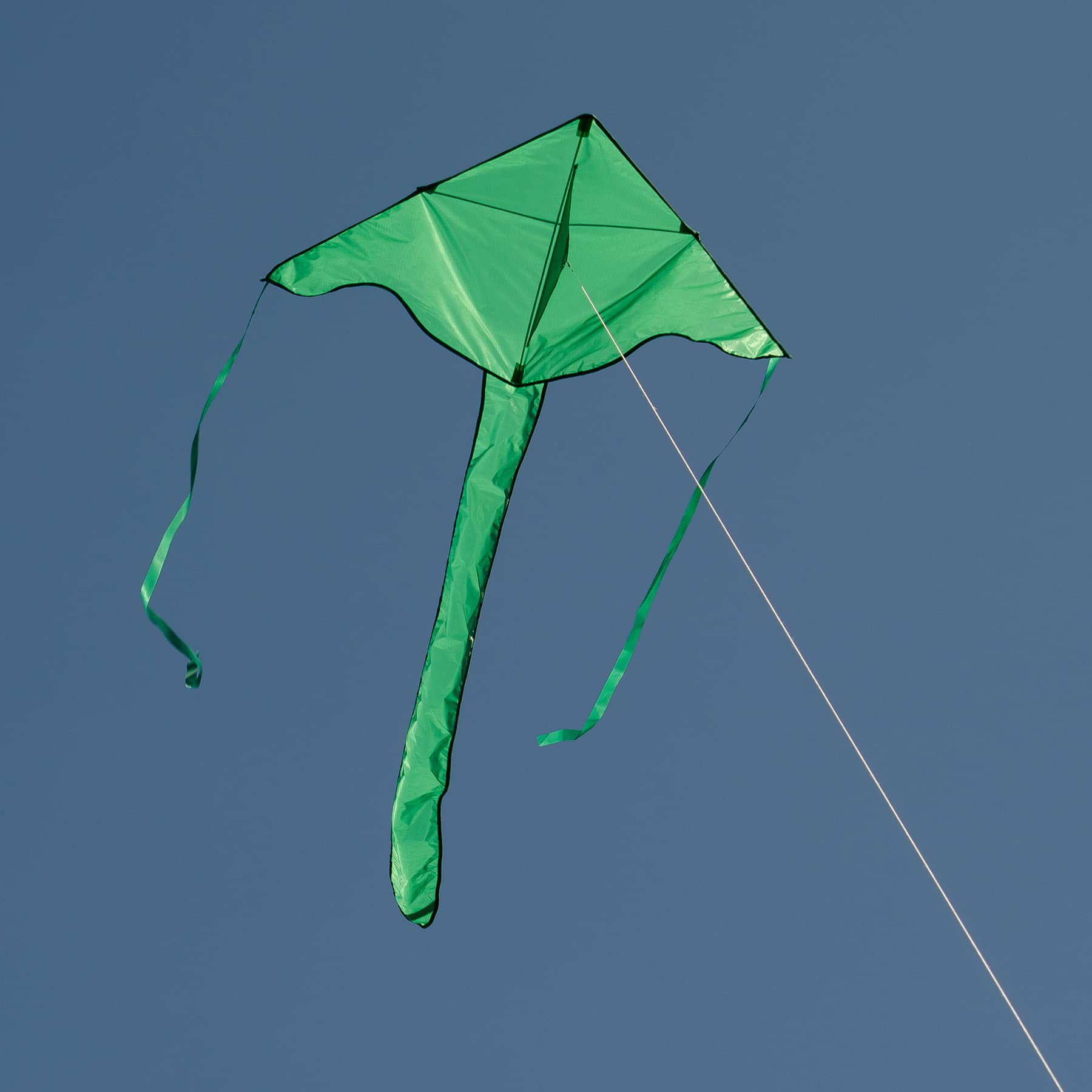 Green Solid Color Fly Hi Kites - Premium Outdoor Kite for Beach, Park & Family Fun | In the Breeze Collection