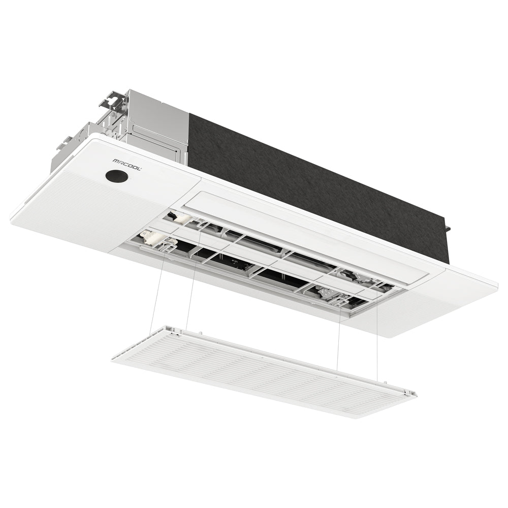 MRCOOL DIY 4th Gen 4 Zone 48,000 BTU 21 SEER Ductless Mini Split Air Conditioner and Heat Pump System with Ceiling Cassettes (9K + 9K + 18K + 18K) - Perfect for Home, Office, Garage & Basement Cooling & Heating