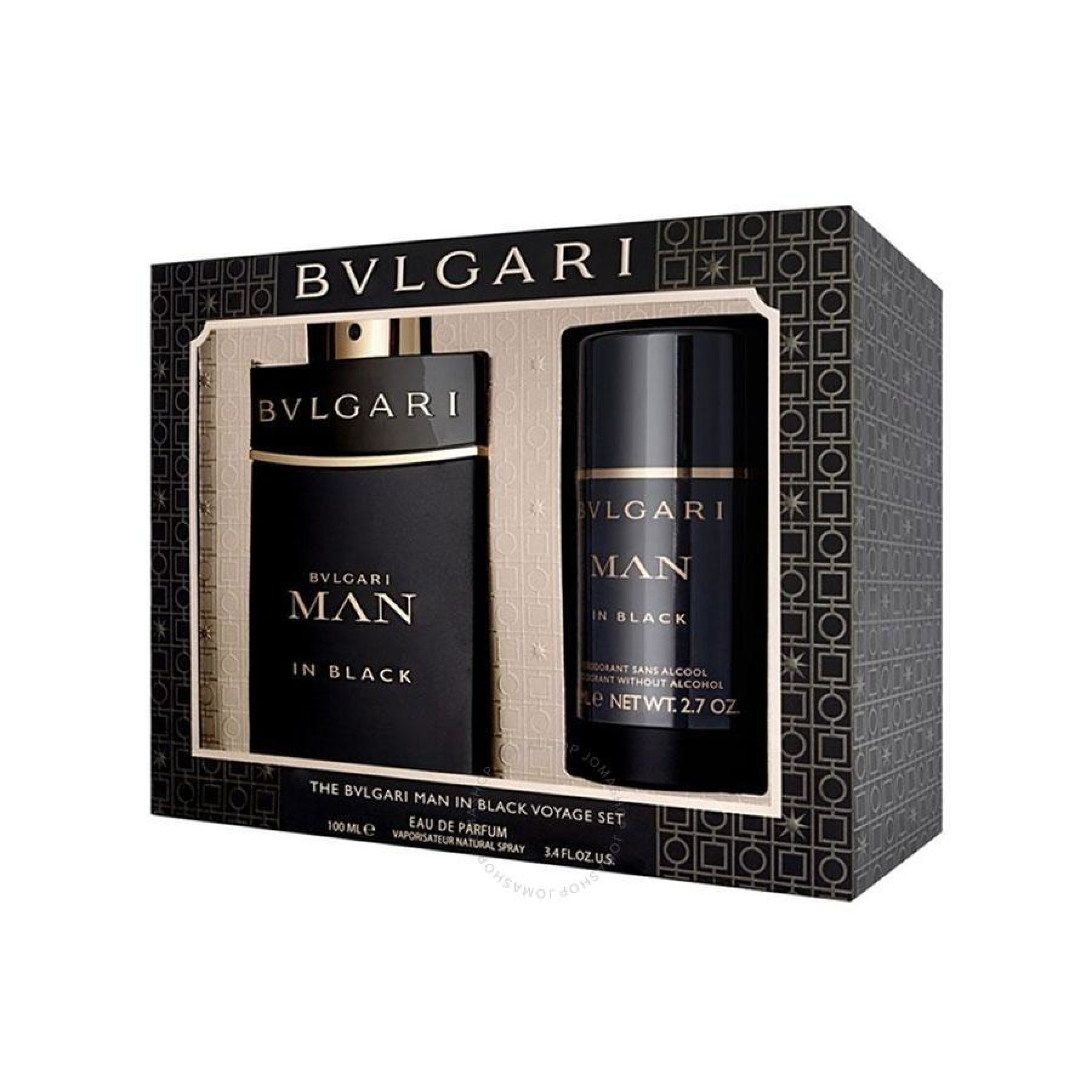 Bvlgari Man In Black Gift Set for Men - 100ML EDP Cologne Spray + 75G Deodorant Stick | Luxury Fragrance Set for Date Night, Special Occasions & Gifting