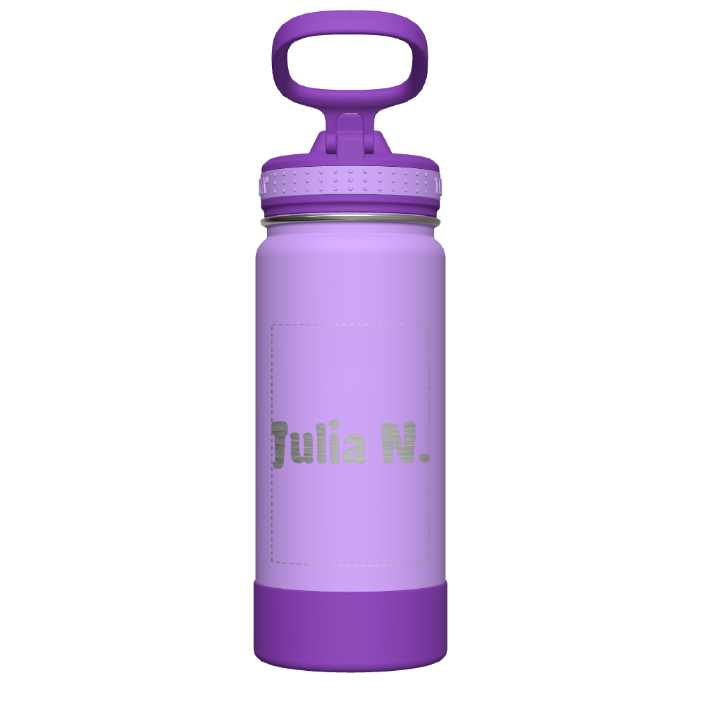 Customized Active Kids Water Bottle with Straw Lid - Leakproof & BPA-Free for School, Sports & Outdoor Adventures