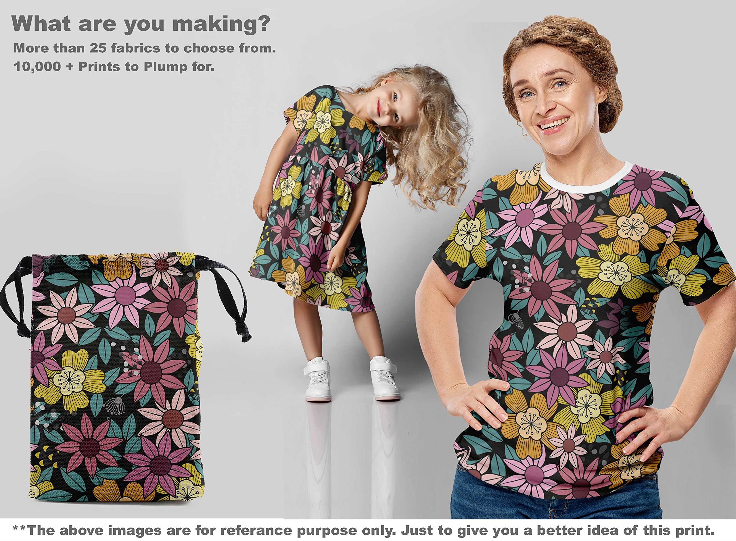 Viscose Chiffon Floral Print Fabric - 42