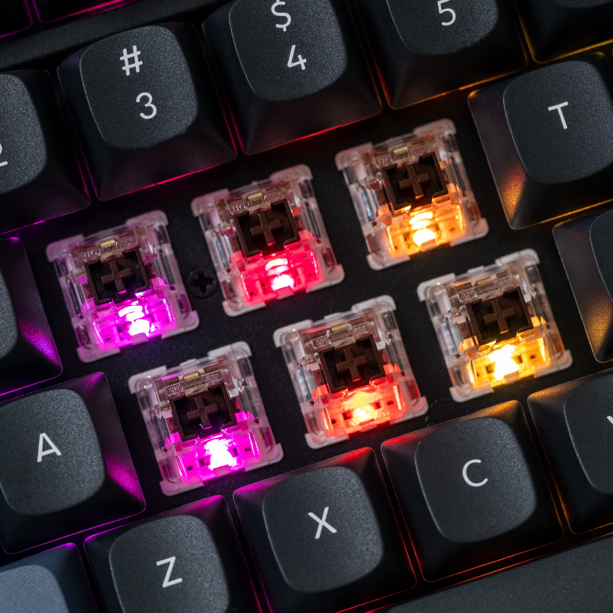 Keychron V5 Wired Custom Mechanical Keyboard with Knob - 96% Compact Layout, QMK/VIA Programmable, Hot-Swappable K Pro Brown Switches, Mac/Windows/Linux Compatible (Black) - Perfect for Gaming, Coding & Office Work