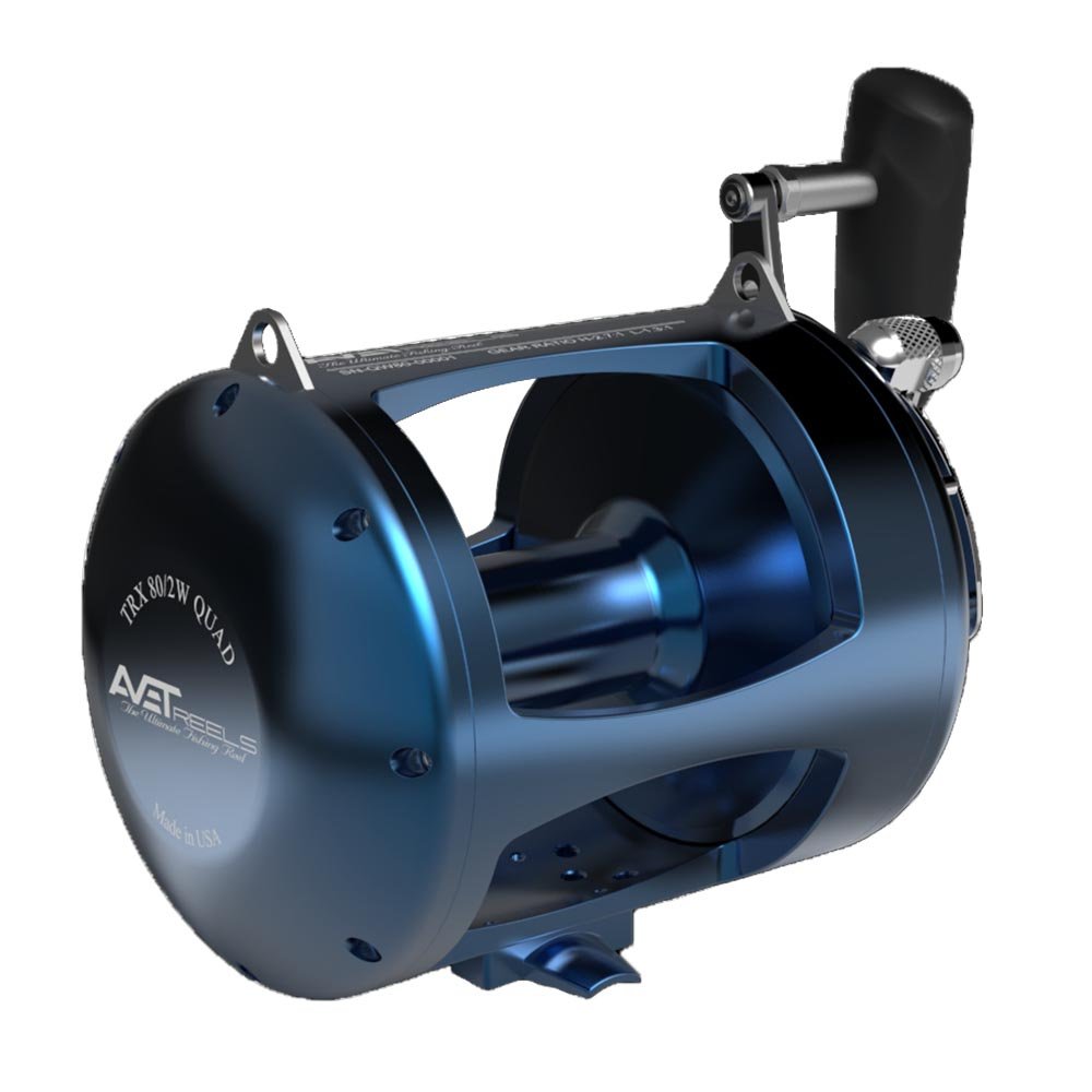 Avet Quad T RX 80W Wide Two Speed Fishing Reels - Saltwater Offshore Big Game Fishing Reel for Tuna, Marlin & Swordfish
