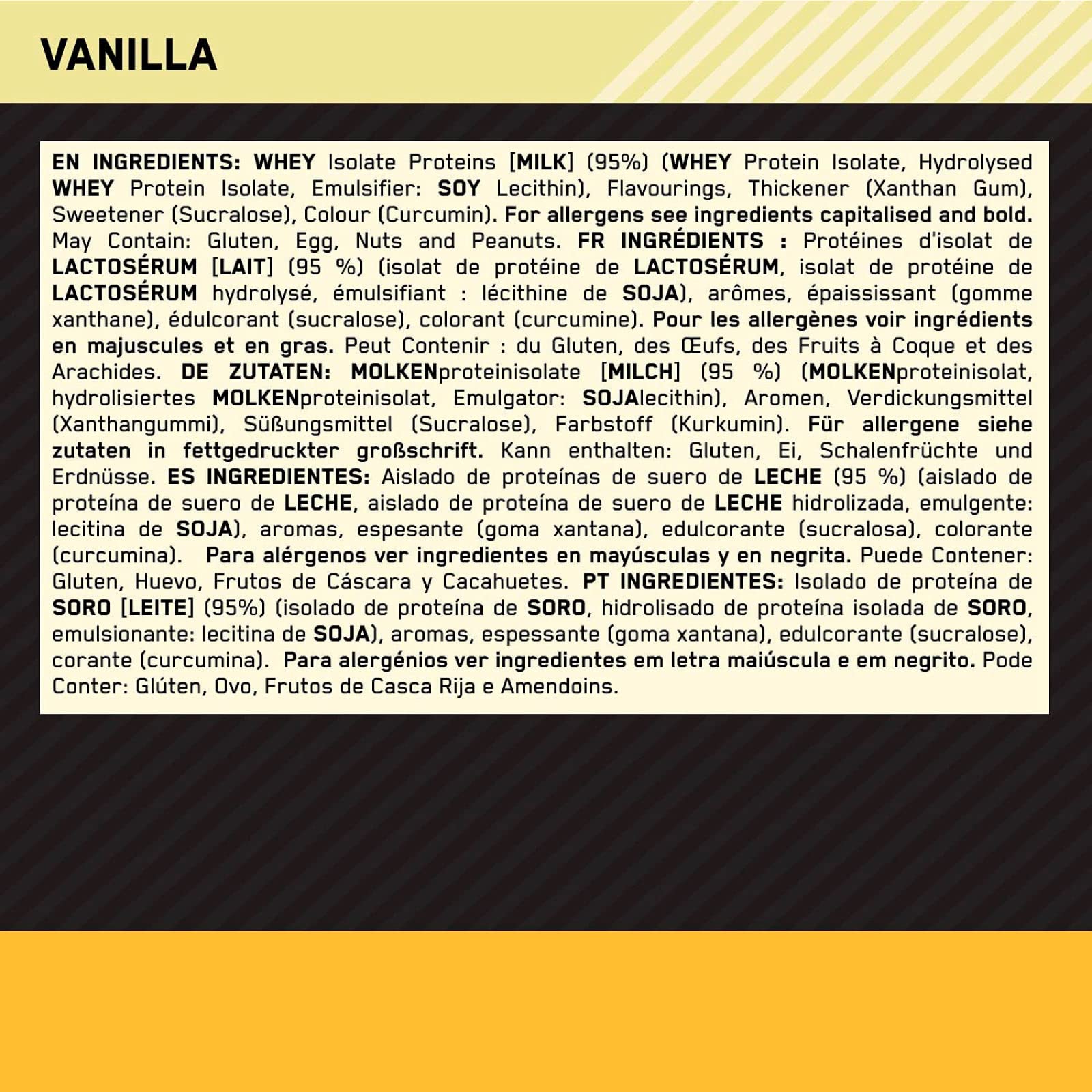 Optimum Nutrition 100% Gold Standard Whey Protein Powder Isolate - 31 Servings (930g) Vanilla BCAA for Muscle Recovery | Gym, Workout & Post-Exercise Supplement | Includes Free Shaker Bottle & Towel