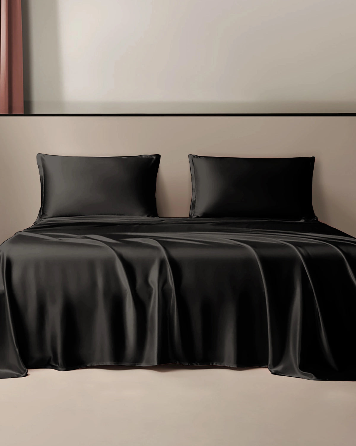 22 Momme 100% Pure Mulberry Silk Flat Sheet - Queen Size, Hypoallergenic & Breathable for Luxurious Sleep - Perfect for Bedroom, Hotel, or Gift