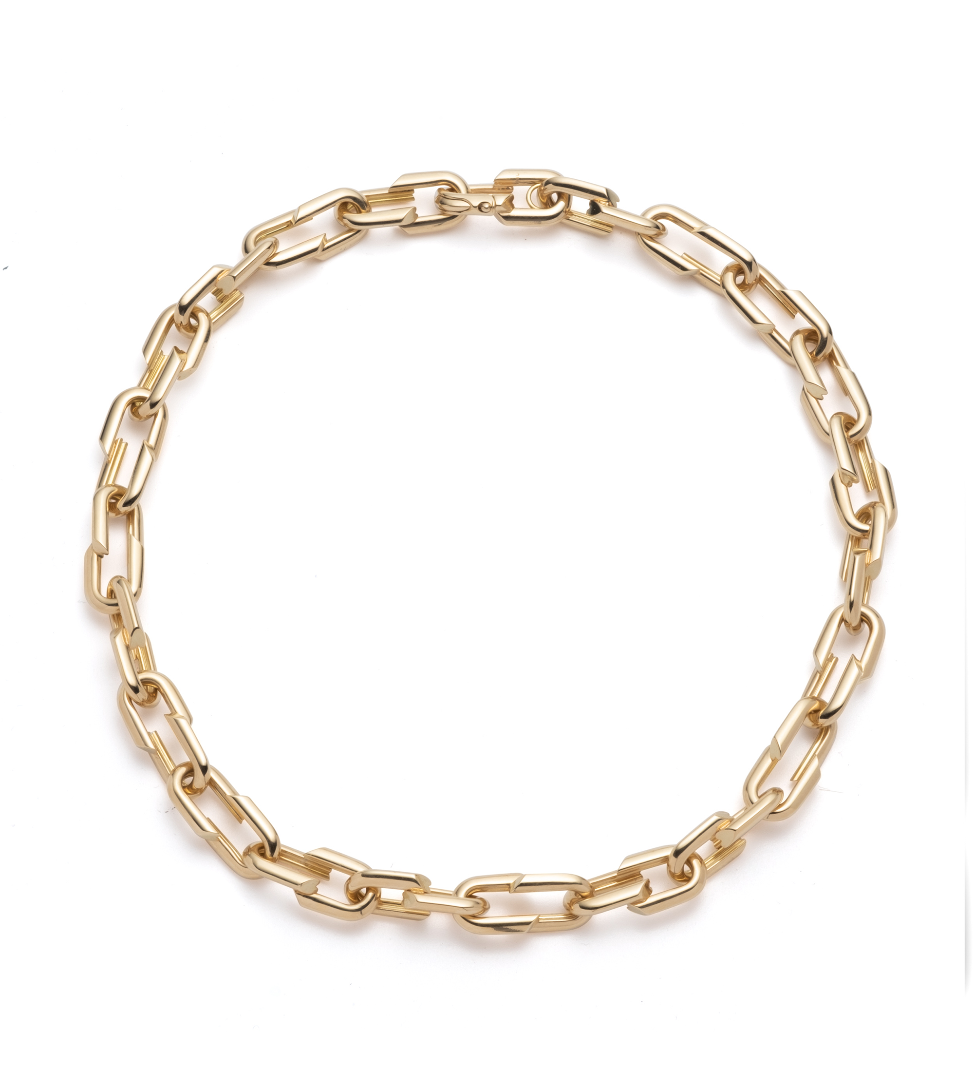 Medium Strong Hearts Love Link Chain Necklace - Elegant Couple Gift for Valentine's Day, Anniversary & Romantic Date Night Jewelry