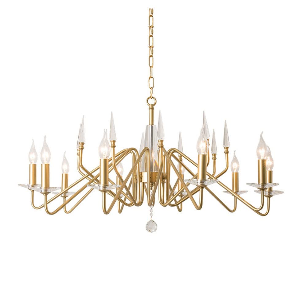 10-Light Adjustable Bronze Crystal Candle Chandelier - Elegant Ceiling Pendant Lighting Fixture for Living Room, Dining Room & Bedroom - Perfect for Romantic Dinners, Wedding Decor & Home Ambiance (White Light)