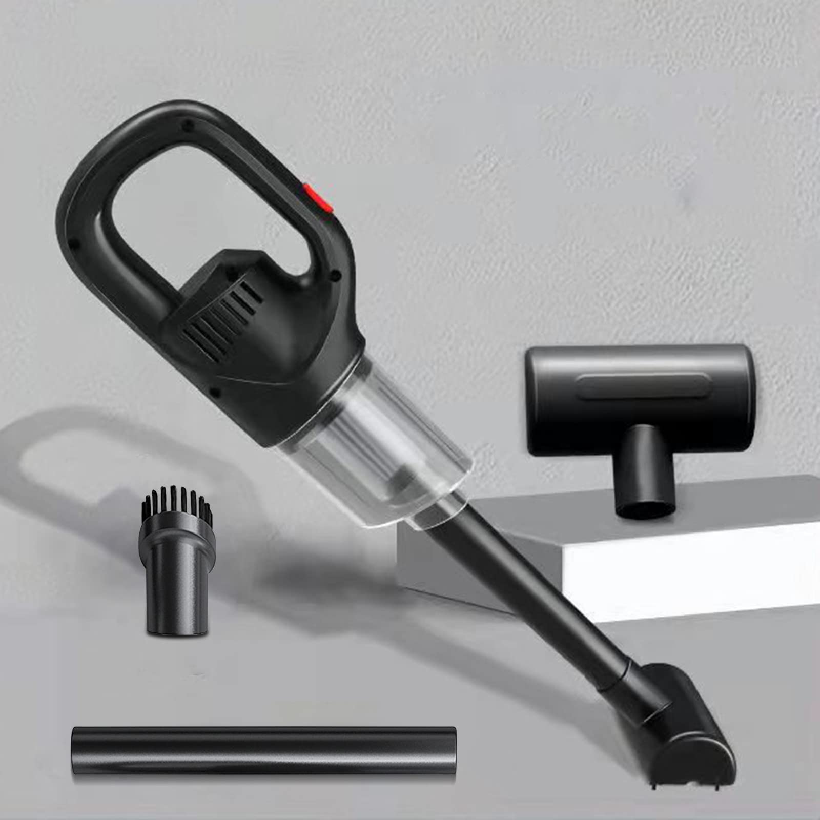 Portable Car Vacuum Cleaner - 5000PA High Power Handheld Wireless Vacuum for Wet & Dry Cleaning | Compact Household Mini Vacuum with Strong Suction for Car, Pet Hair, Floor Cleaning | Perfect for Car Detailing, Pet Grooming & Home Maintenance (Black)