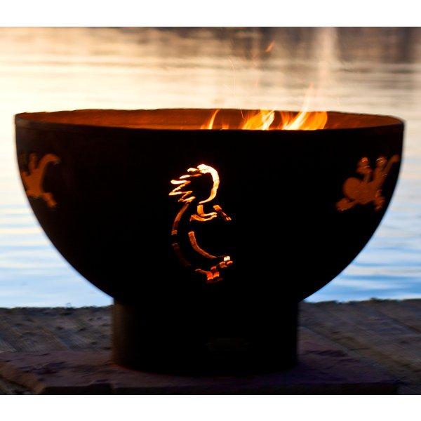 Kokopelli Outdoor Fire Pit - Portable Campfire Bowl for Backyard, Patio, Beach & Camping - Smokeless Steel Fire Pit with Spark Screen & Carry Bag