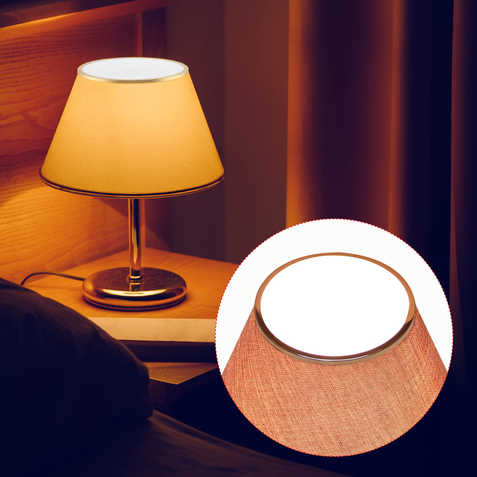 5 Inch Inner Diameter Acrylic Lampshade Diffuser - 2 Pack Dustproof Barrel Lamp Cover for Home & Office Lighting Decor