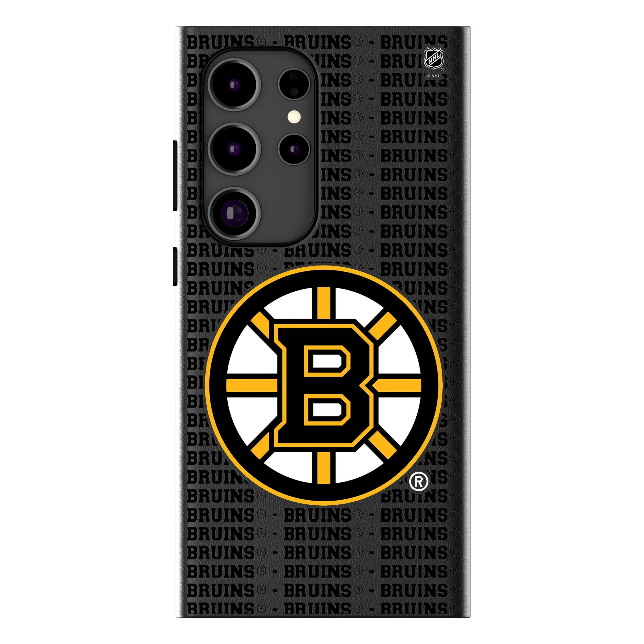Boston Bruins MagSafe Compatible Phone Case for Samsung Galaxy - Durable Text Design, Perfect for Hockey Fans & Game Day Support