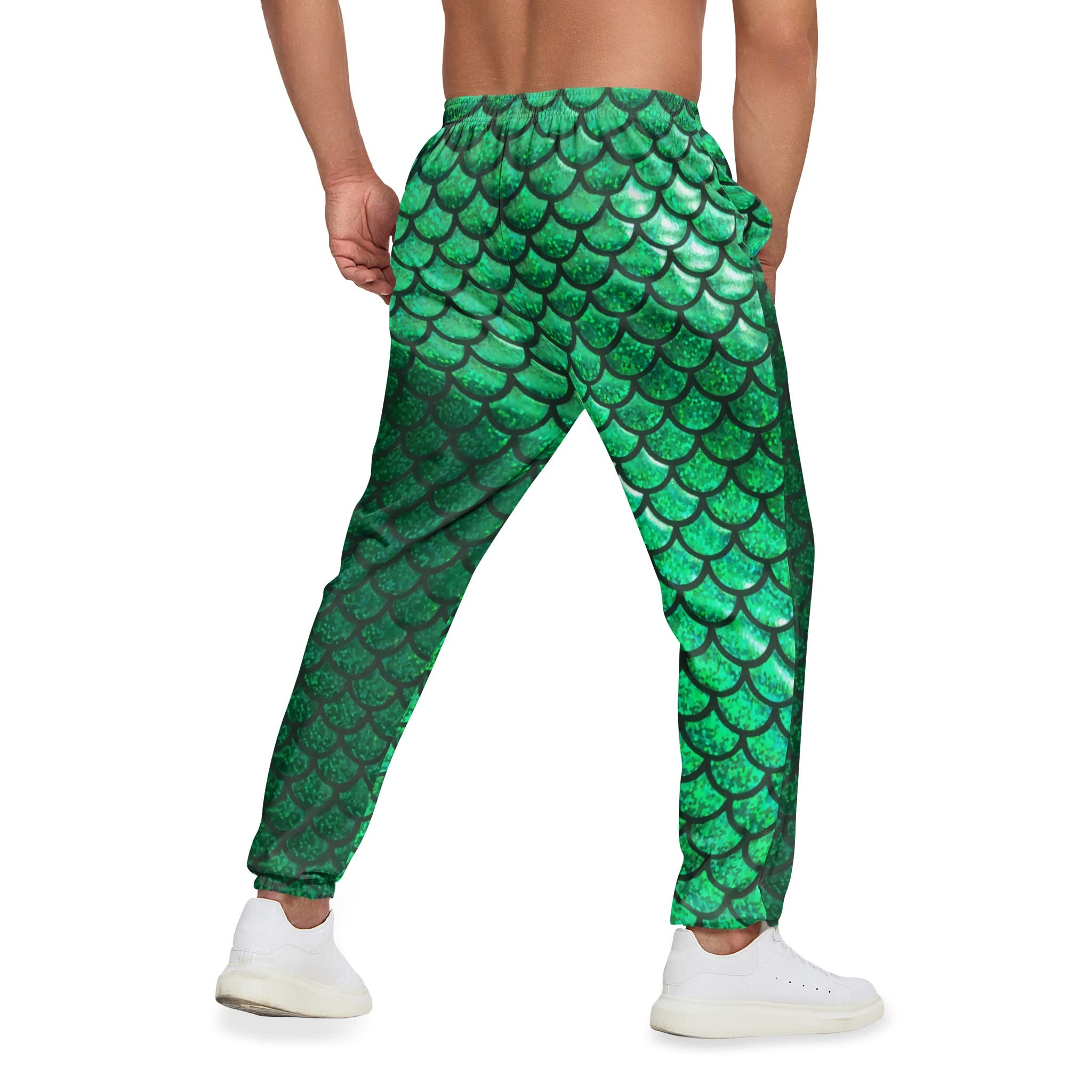 3D Printed Men's Sweatpants - Comfortable Joggers with Drawstring & 2 Side Pockets for Running, Gym, and Lounge Wear