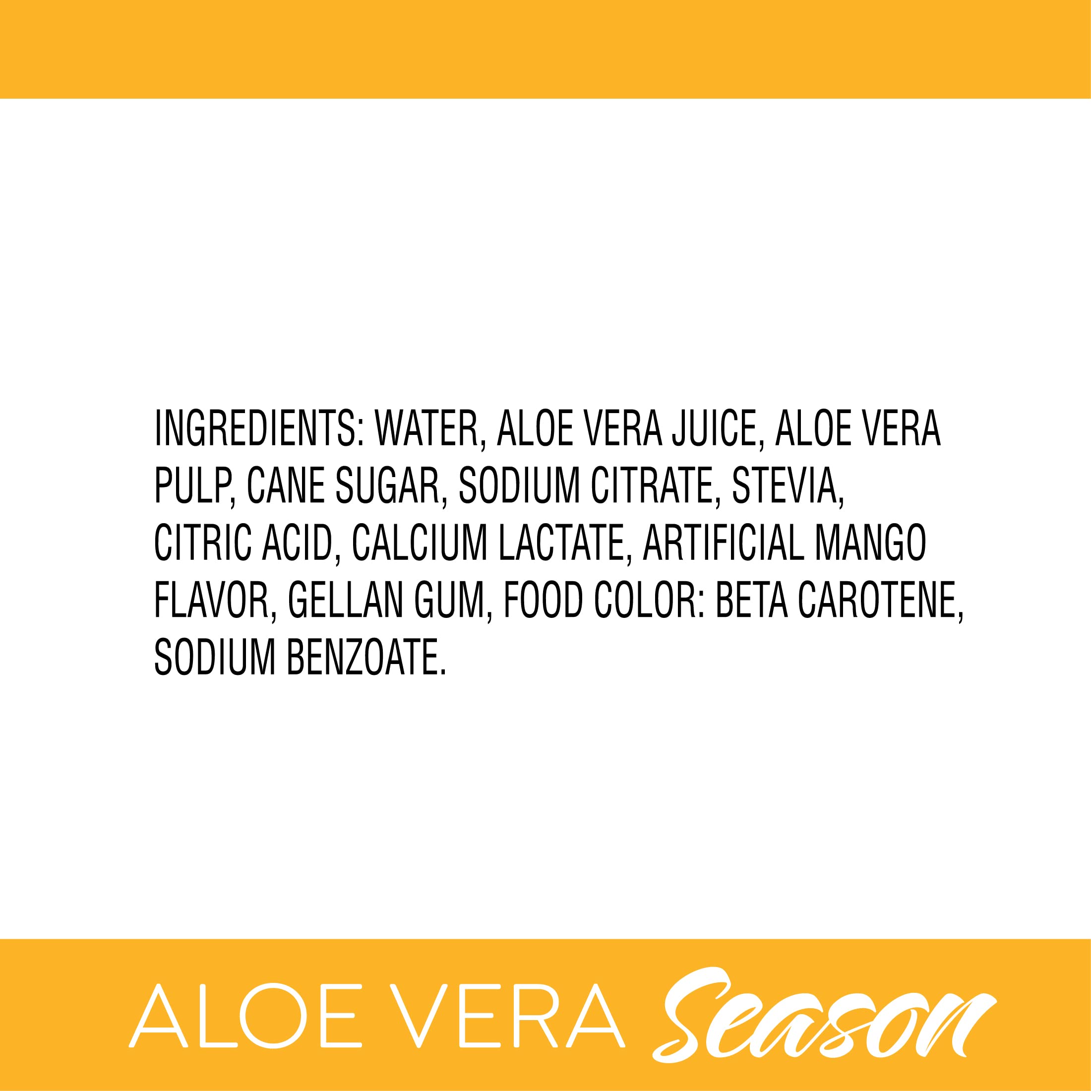 Organic Aloe Vera Juice Drink with Real Pulp - Refreshing Mango Flavor, 16.9 fl oz (12 Pack) | Hydrating Beverage for Summer, Post-Workout Recovery & Healthy Digestion
