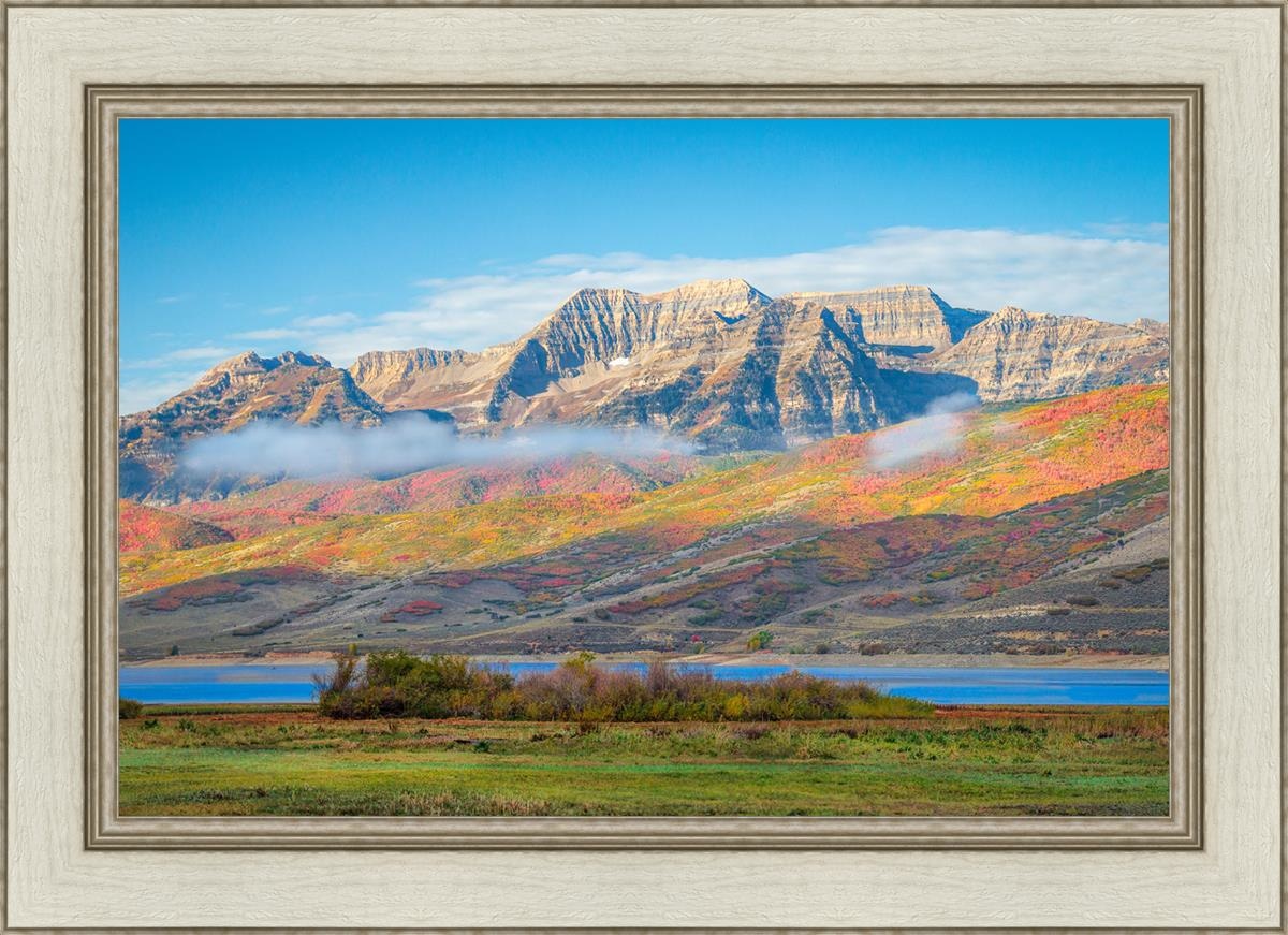 Autumn Splendor Over Timpanogos - Stunning Fall Landscape Photography Print for Home & Office Wall Decor | Perfect for Living Rooms, Bedrooms & Gifts
