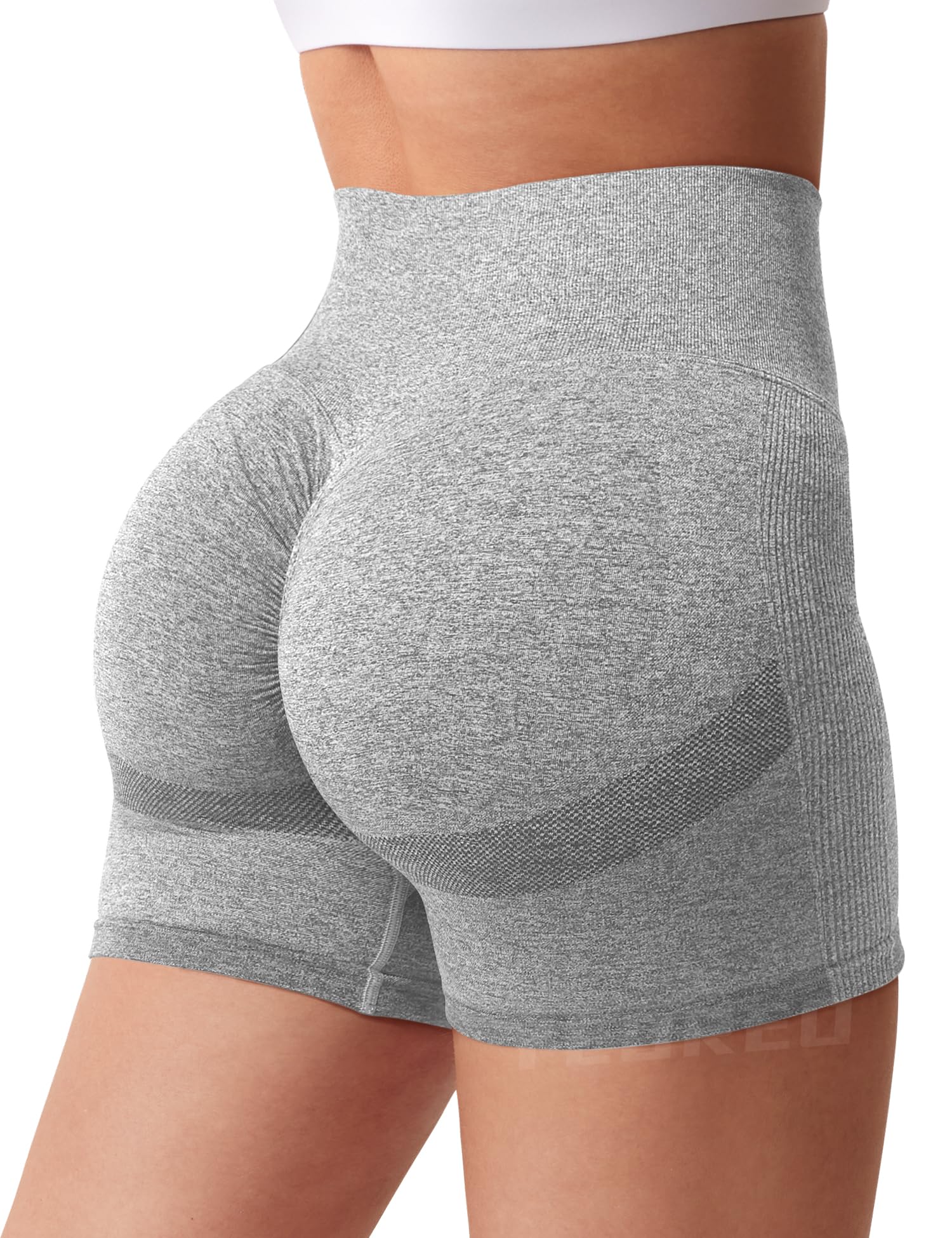 YEOREO High Waist Yoga Shorts for Women - Seamless Workout & Gym Leggings with Contour Fit - Perfect for Cycling, Running & Fitness Training