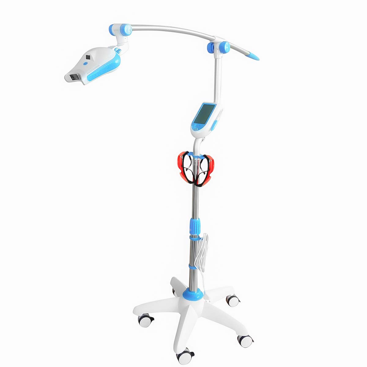 Professional LED Light Therapy Lamp - Red, Purple & Blue Light for Skin Whitening & Acne Treatment | Cold Therapy System YF-666 | Perfect for Home Spa & Skincare Routine