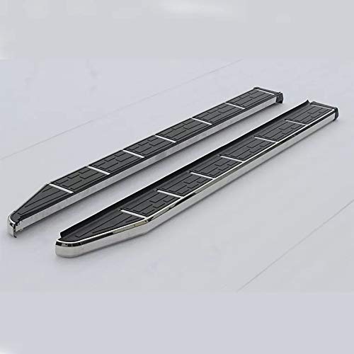 2 Pcs Stainless Steel Running Boards Side Steps Nerf Bars for Volkswagen VW Tiguan 2017-2020 - Durable Fixed Door Protection for Off-Road & Daily Driving