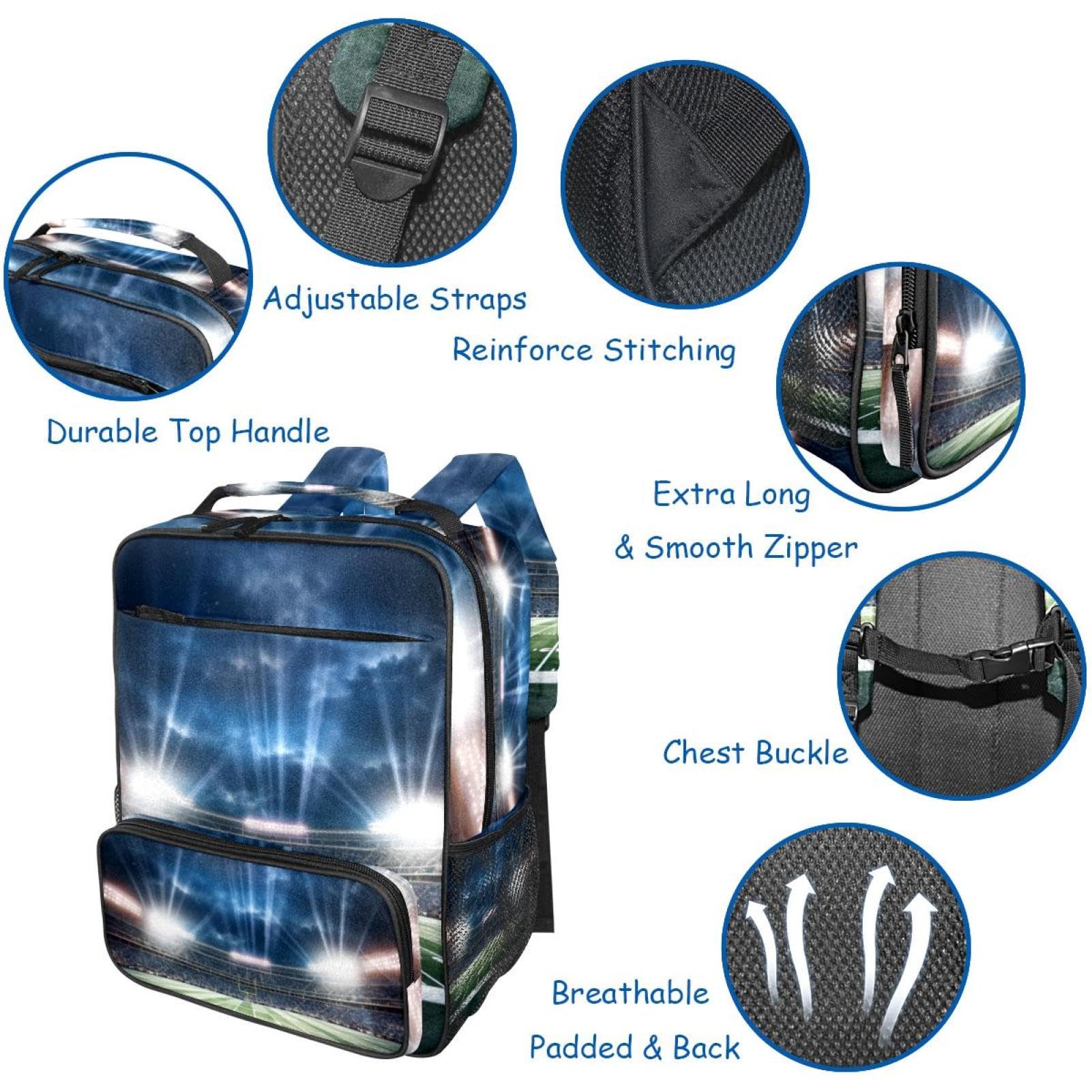 Best Travel & Work Backpack for Men & Women - Durable Laptop Backpack with USB Charging Port - Perfect for Commuting, College, Hiking & Football Games