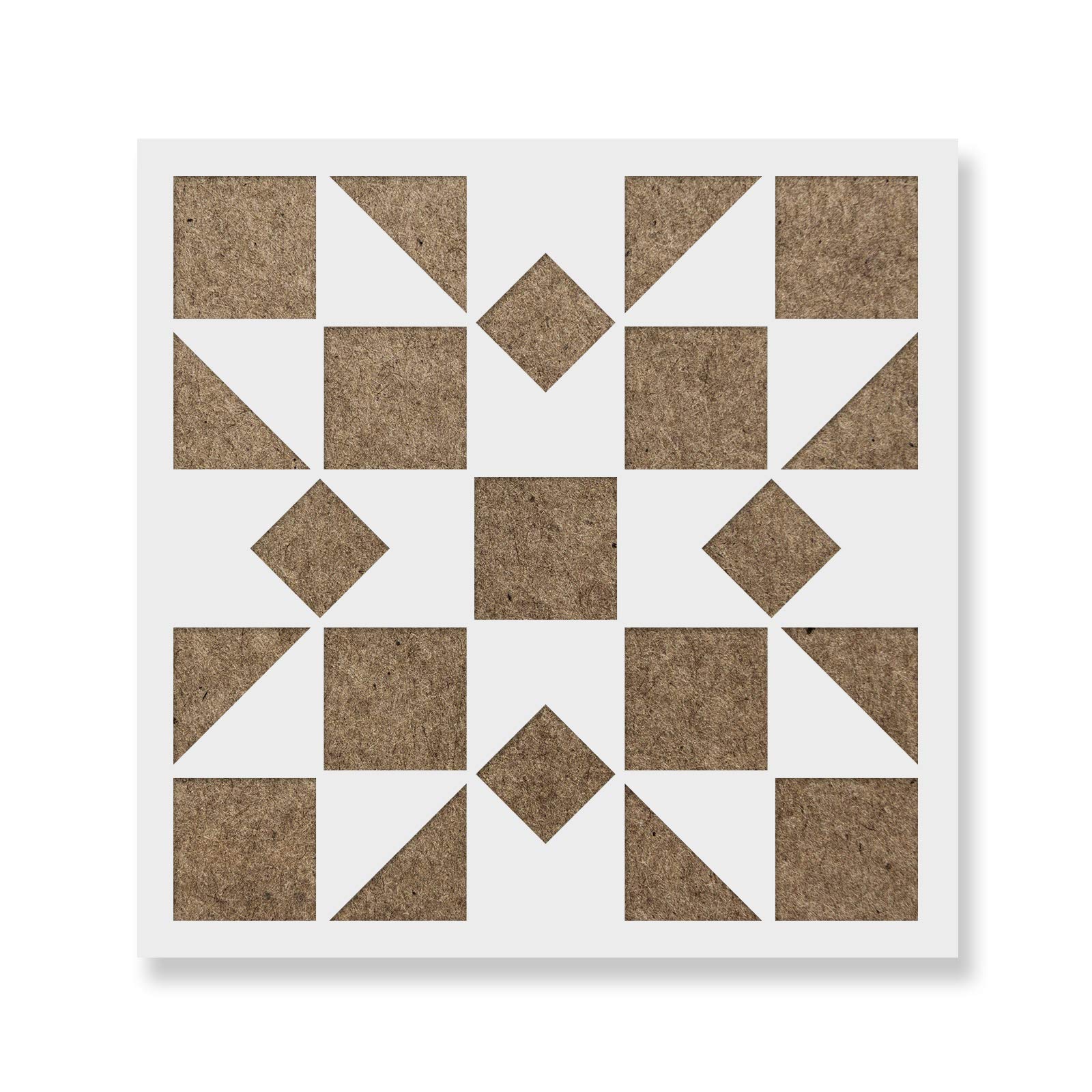 Kaleidoscope Quilt Block Stencil - DIY Quilting Template for Wall Art, Fabric Patterns & Home Decor | Perfect for Quilters, Crafters & Wall Stencil Projects